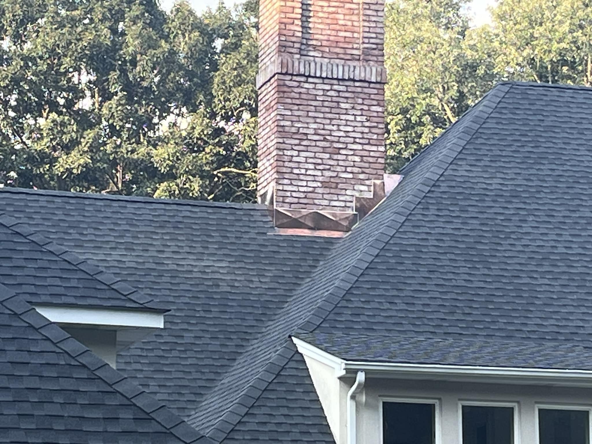 chimney with flashing